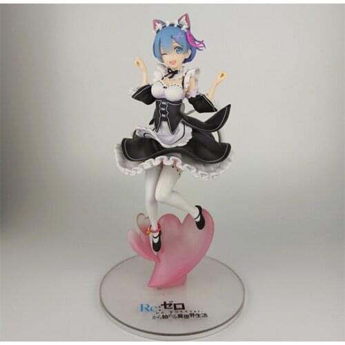 Anime Re:ZERO-Starting Life in Another world Ram&Rem Figure Maid Rem Action Figure PVC Model Dolls Collections Toys for Kids