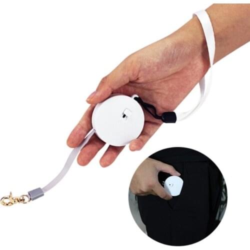 Dog Leash Automatic Retractable Mini Portable Nylon Leash Outdoor Walking Leads For Small Dog and Cat Pet Supplies