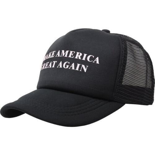 Make America Great Again Print Baseball Caps Unisex Hats Hip-hop Caps Adjustable Baseball Cap Black Gorras Para Mujer
