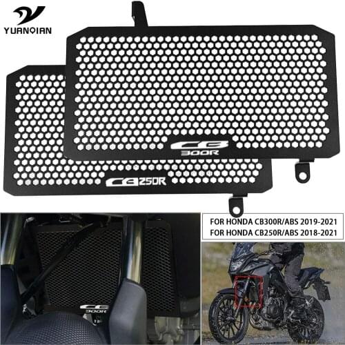 CB300R Motorcycle Accessories Aluminum Radiator Grille Guard Cover Protector For HONDA CB250R CB300 R ABS CB 250 300 R 2019-2021