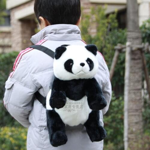 Children panda backpack/backpack /plush toys/Korean cartoon package size doll birthday gift of a new toy panda Plush Doll