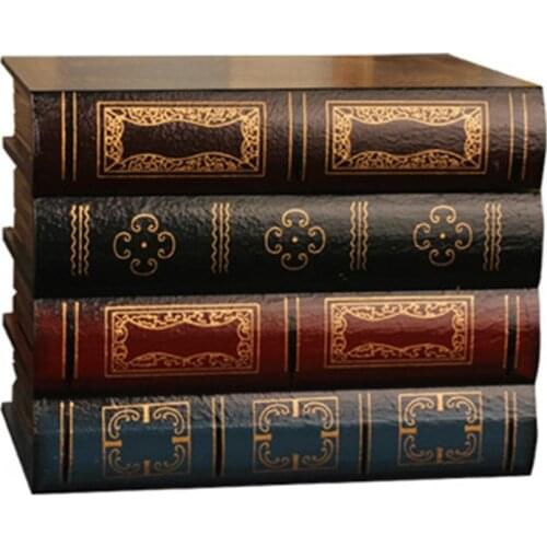 European Retro Fake Book Simulation Book Storage Box Decorations Ornaments Office Book Model Photo Prop Book Simulation Book