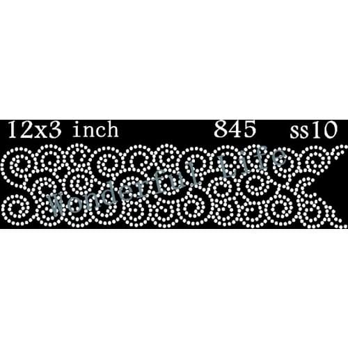 A quality Wonderful Life Swirl Bow Rhinestone Transfer Iron on Motif Transfer Design free shipping