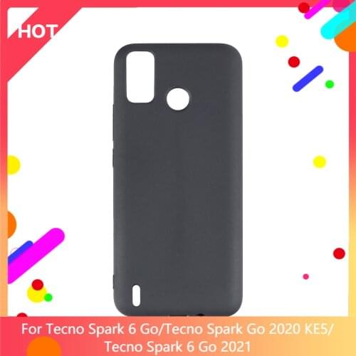 Spark 6 Go Case Matte Soft Silicone TPU Back Cover For Tecno Spark 6 Go Phone Case Slim shockproof
