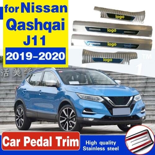 Stainless steel car Sill Scuff Plate/internal Door Sill Protector Sills Car styling for Nissan Qashqai J11 2019 2020