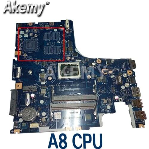 PCNANNY for ideapad 500-15ACZ Laptop Motherboard AAWZA ZB LA-C285P 5B20J76098 DDR3 A8 tested