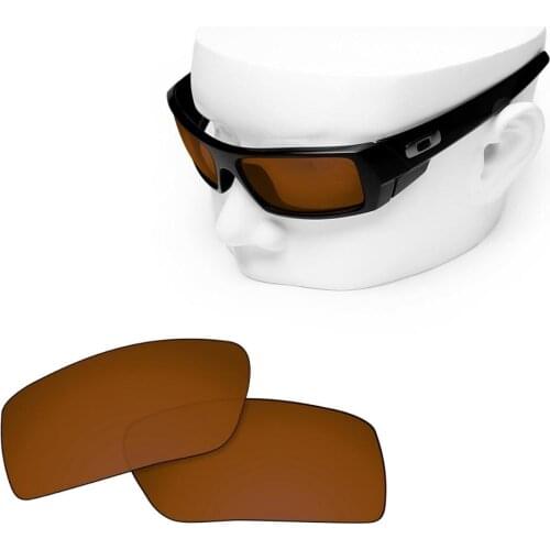 OOWLIT Polarized Replacement Lenses of Brown for-Oakley Gascan Sunglasses