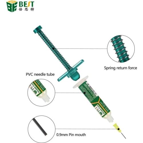 Tuyau en alliage d'aluminium Mate seringue Flux Mat soudure pâte amplificateur soudure huile aiguille Tube poussoir