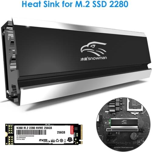 M.2 SSD Heatsink Cooler 2280 Solid State Hard Disk Radiator M2 NGFF PCI-E NVME Aluminum Double-sided Cooling Thermal Pad
