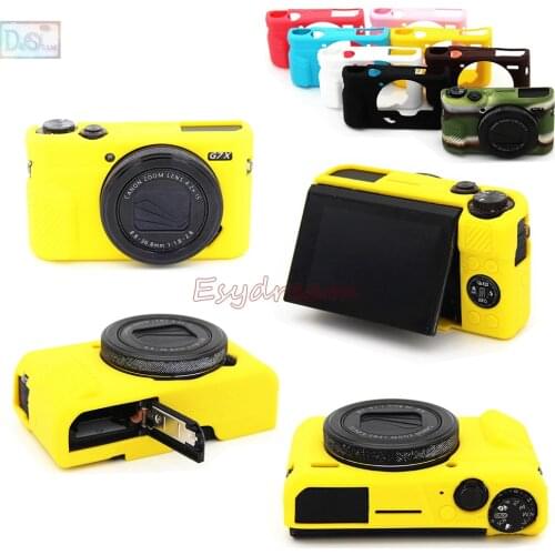 Rubber Silicon Case Body Cover Protector Soft Frame Housign for Canon G7X Mark 2 G7X II G7X2 G7XII Camera