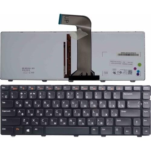 Russian Keyboard FOR DELL Inspiron 14R N4110 M4110 N4050 M4040 N5050 M5050 M5040 N5040 RU Backlight Notebook keyboard