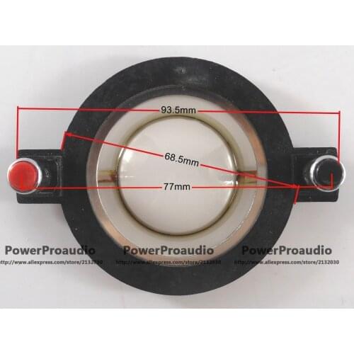Replacement 8 ohm Diaphragm(Mylar)-34.4mm Voice Coil;Push Down Round Terminals Flat Wire CCAR