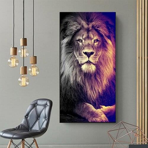 Modern African Lion Head Wall Art Canvas Posters And Prints Animals Art Canvas Paintings on the Wall Pictures Home Decor Cuadros