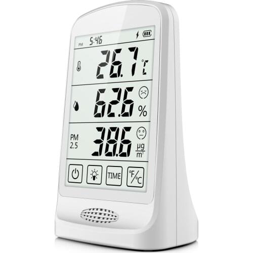 Temtop P15 Thermometer and Hygrometer Air Quality Monitor PM2.5 AQI Temperature Humidity
