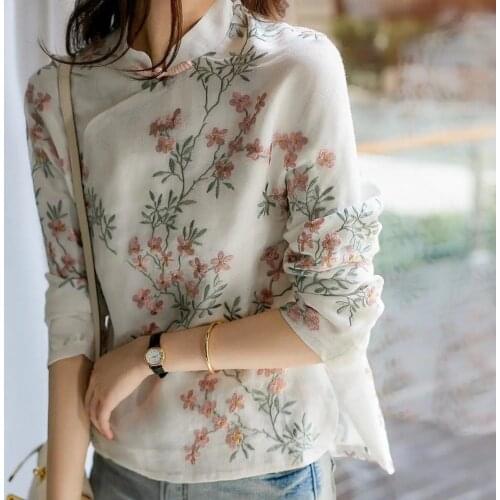 Льняные блузки TLHD China At AliExpress