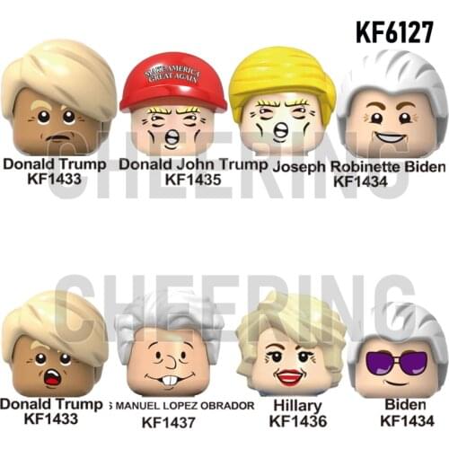 Famous People President of the United States Trump Biden Secret Building Blocks Action Figures Toys For children KF6127