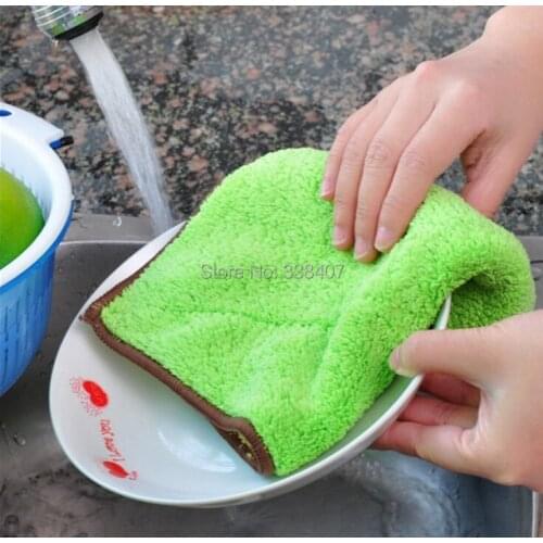 10pcs Multicolor Kitchen Microfiber Wash Towel Dish Cleaning Cloths Towel