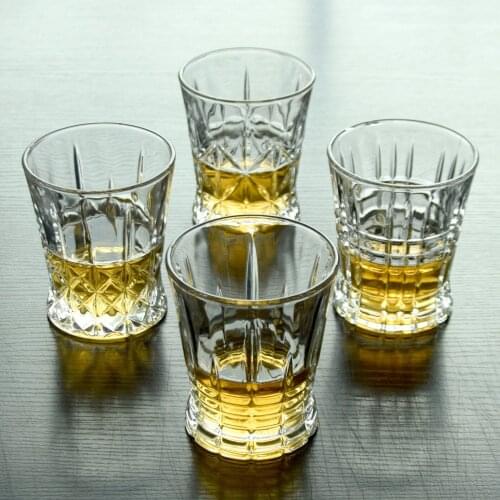 2 Pcs/lot luxury fashion home lead-free whiskey glass high quality party club wine glass cup for whiskey 200901-78