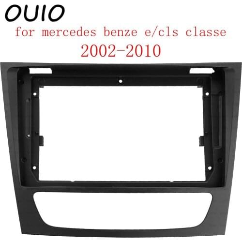 9inch car dashboard Double Din DVD frame decoration kit dashboard panel suitable for mercedes benze e/cls classe 2002-2010 frame