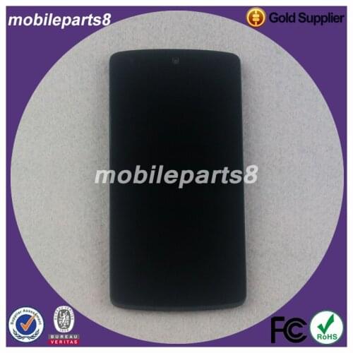 Free shipping fee nexus 5 lcd assembly with frame black color