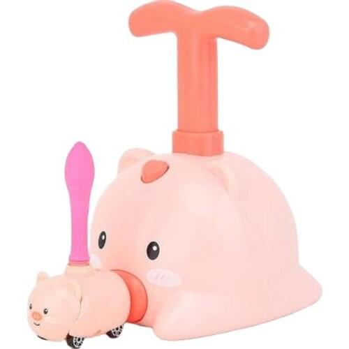 Childrens aerodynamic balloon car press power car net celebrity pig toy car