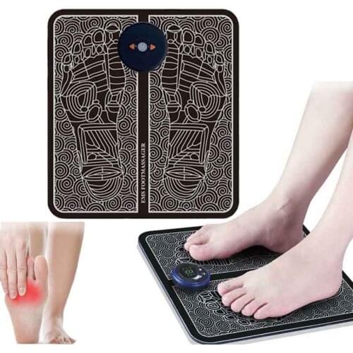 Electric EMS Foot Massage Pad Feet Acupuncture Stimulator pulse muscle Massager feet Massage Cushion usb foot care tool machine