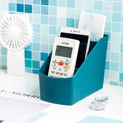 Large Capacity Box Desktop Pencil Makeup Storage Plastic 3-Port Stand Case School Office Stationery Desk Pen Holder organizer