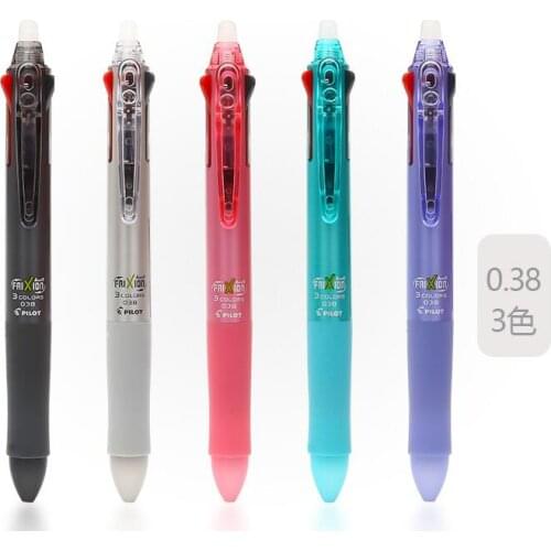 Pilot LKFB-60UF FRIXION Erasable Gel Pen 3 in 1 Pen 3 Colors 0.38 mm Pastel Color Japan