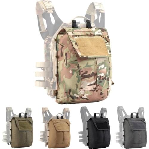 JPC2.0 Vest Accessory Bag Tactical Combat Military Heavy Duty Zipper-on Backpack Bags for Vest