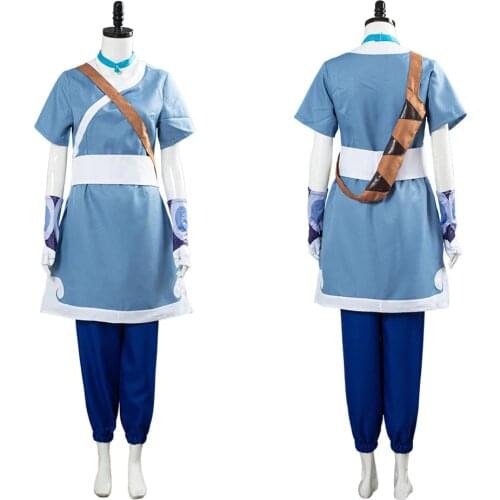 Avatar The Last Airbender Katara Cosplay Costume Outfit Halloween Carniva Costumes