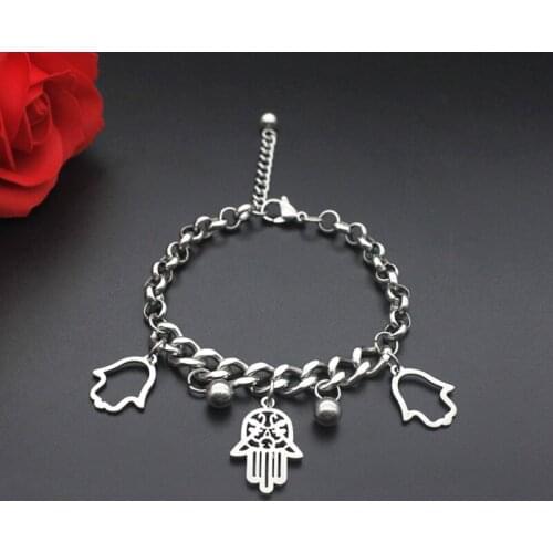 Fashion Turkish Evil Eyes Bracelet Stainless Steel Beads Obsidian Men Braslet for Male Party Jewelry Accessories