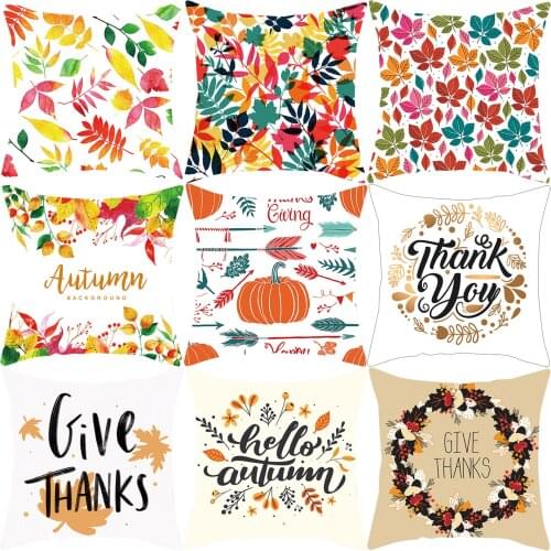 Thanksgiving Pillow Case Christmas Decoration Interior Atmosphere Pillow Case Halloween Pillow Cover Home Fall Decor Pillow