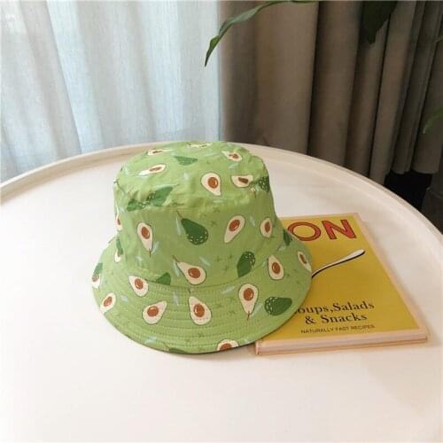 Summer Vegetables Fruits Print Bucket Hats For Girls Fashion Hip Hop Sun Visor Hat Men Women Fishermans Cap Boy Panama