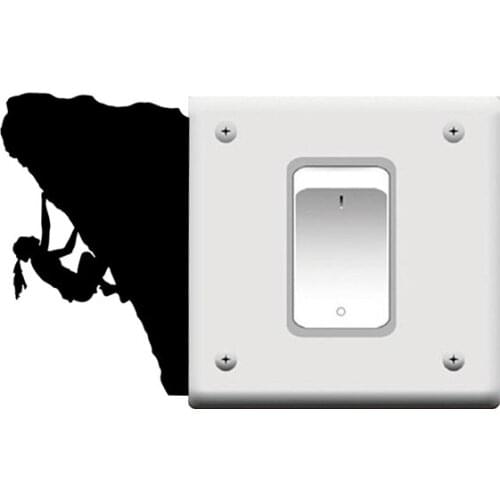 Lovely Mountain Climbing Wall Stickers Self Adhesive Art Wallpaper For Kids Rooms Decoration Vinyl Art Decal