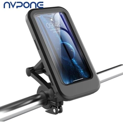 Waterproof Case Motorcycle Support Phone Holder 360 Rotation Bicycle Bracket for iPhone XS 11 Pro Max XR 56 7 8 Plus Phone Stand