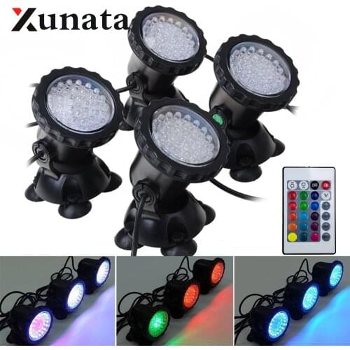 Waterproof LED Underwater Lights Lamp RGB Underwater Spot Light for Swimming Pool Fountains Pond Water Garden Aquarium Light