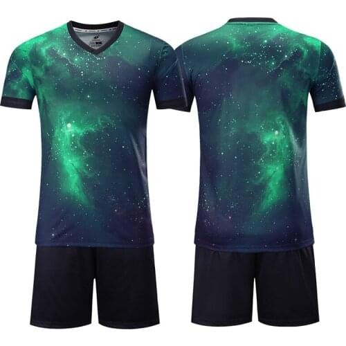 Green Soccer Sets Football Uniform Men Survetement Football 2018 2019 Breathable Camisetas Futbol Hombre Soccer Jerseys