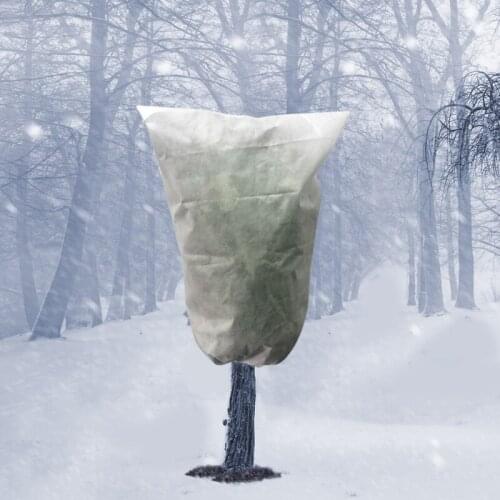 Winter Drawstring Plant Covers Warm Plant Protection Cover Bags Frost Cloth Blanket Protecting Fruit Tree Potted Cover For Plant