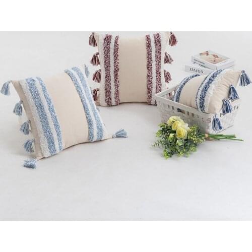 1PC Decorative Pillows Case Macrame Tufted Tassel Sofa Cushion Covers Boho Decoration Home Decor Pillowcase 45x45cm 30x50cm