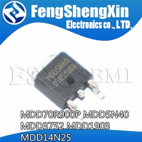 10PCS MDD5N40 TO252 MDD5N40RH TO-252 5N40 5A 400V MOSFET