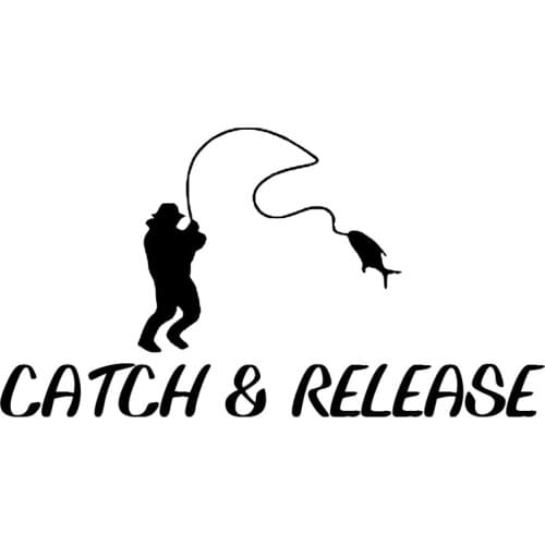 15.1cm*8.1cm Catch Release Fashion Decor Car Sticker Car-Styling Vinyl Decal S4-0226