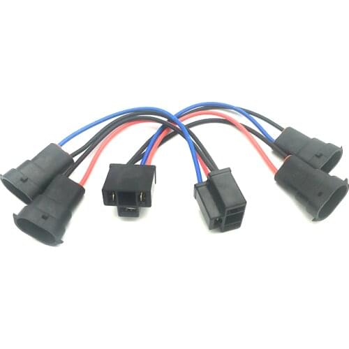 2 x Y-Splitter H9/H11 to H4 Hi/Lo Headlight Harness Adapter For Dual Beam Headlights