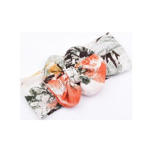 2016 ON SALE Girl Elastic Hair Band Bowknot Floral turban Headband Girl Lace Headdress kids Hair Accessories