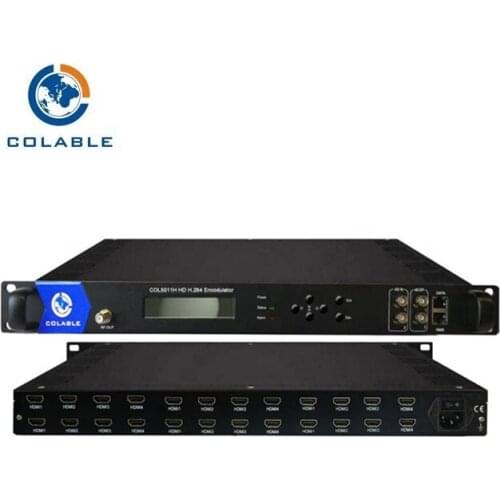 2020 cheap new 24CH HD video to DVB ATSC ISDB-T Encod Modulator for catv system Chengdu COLABLE