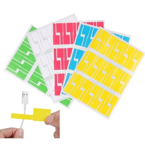 5 Sheets（150PCS)Self Adhesive Cable Stickers Waterproof Identification Fiber Wire Tags Labels Network Wire Marker Tool