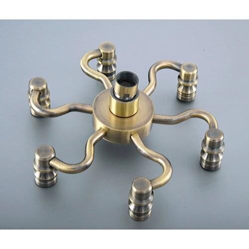 Antique Bronze Brass Rainfall Shower Head Rotatable Top Rain Shower Head Ksd252