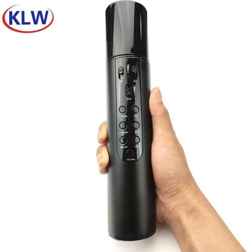 KLW Wireless Bluetooth Microphone Magic Sound for Live Broadcast Singing Built-In Sound Card with Speaker Karaoke Audio Mic