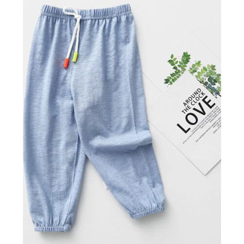 Fashion New Kids Girls Boys Mosquito-proof Pants Summer Lantern Pants Colorful Harlan Trousers 2-6Year Children Kids Clothing