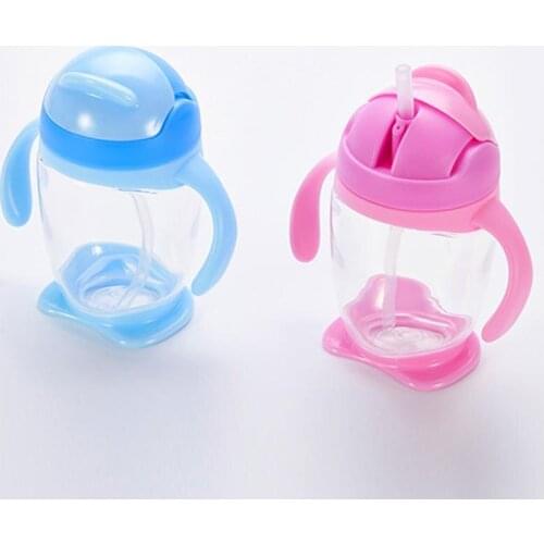 Children Water Cups Baby Learn To Drink Bottles Toddler Drinkware With Handles Infant Training Drinking Mug Children Gifts 300ml