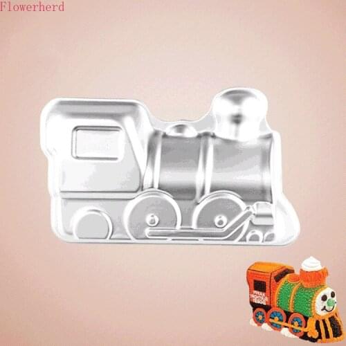 DIY Baking Tools Cake Mold Anode Aluminum Large Aluminum Train Mold Cake Decorating Tools Fondant Mold Cookie Stencil Baking